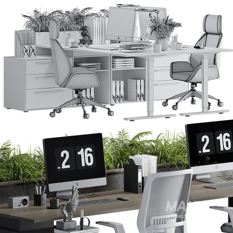 Employee Set Office Furniture 07 - Image 6