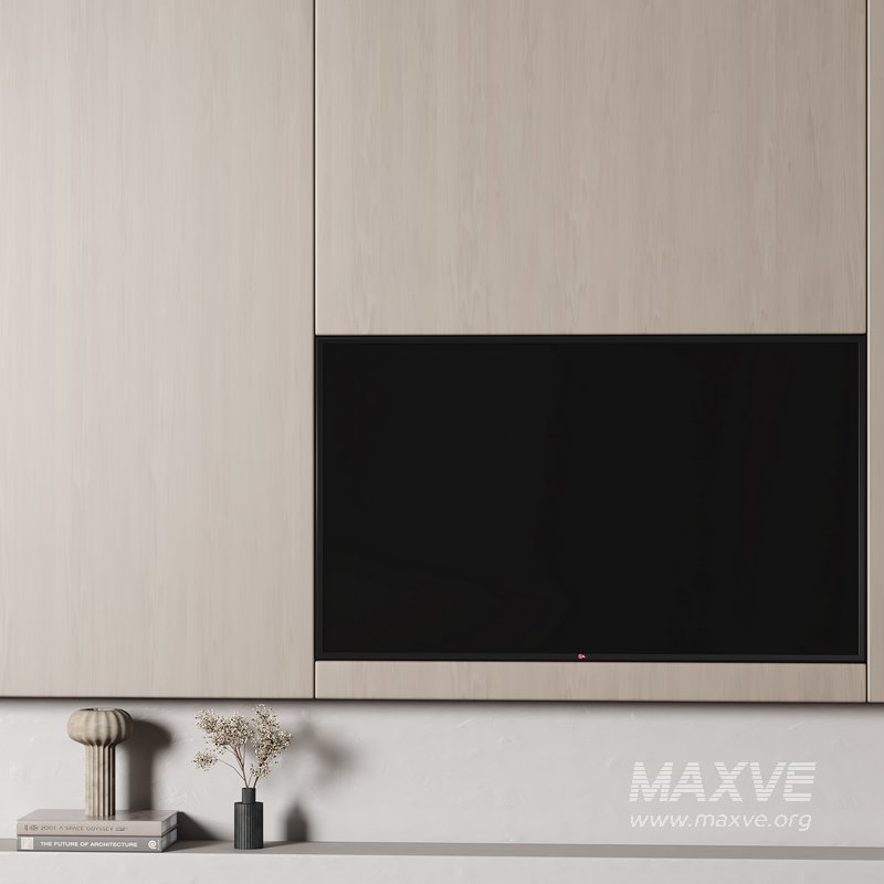 tv wall set 04 minimal - Image 4