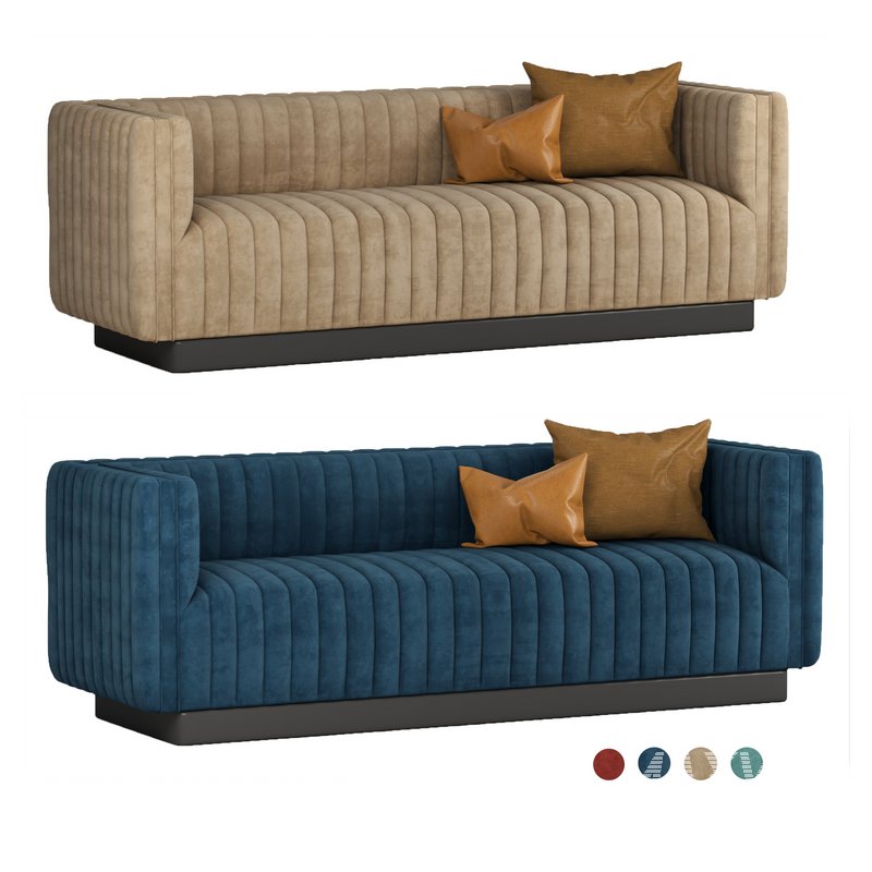 Conjure Tufted Velvet Sofa in Emerald 2 - Image 2
