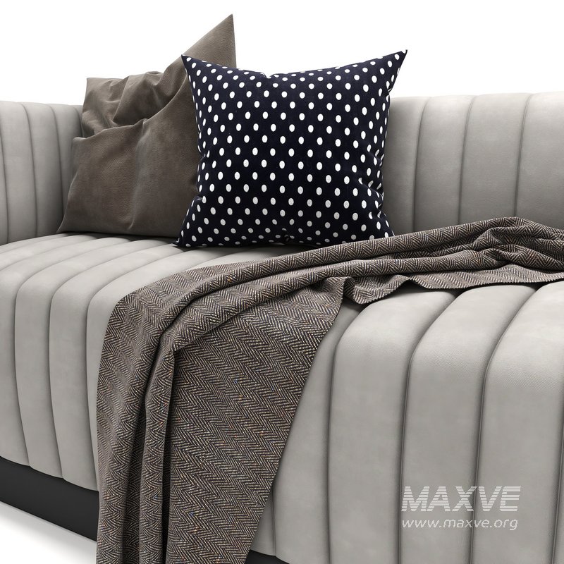 Velvet Sofa Emerald - Image 4