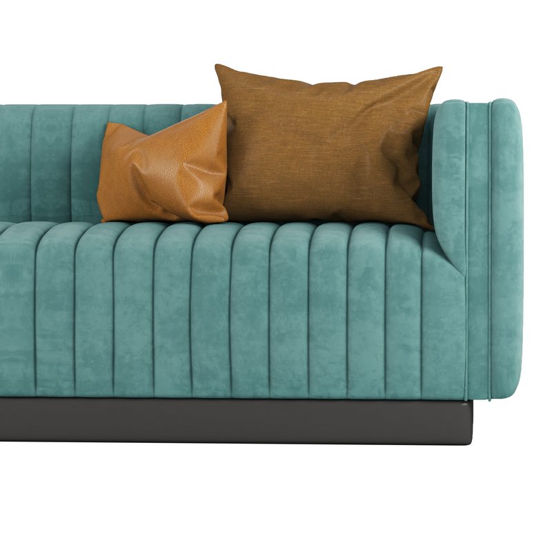 Conjure Tufted Velvet Sofa in Emerald 2 - Image 3