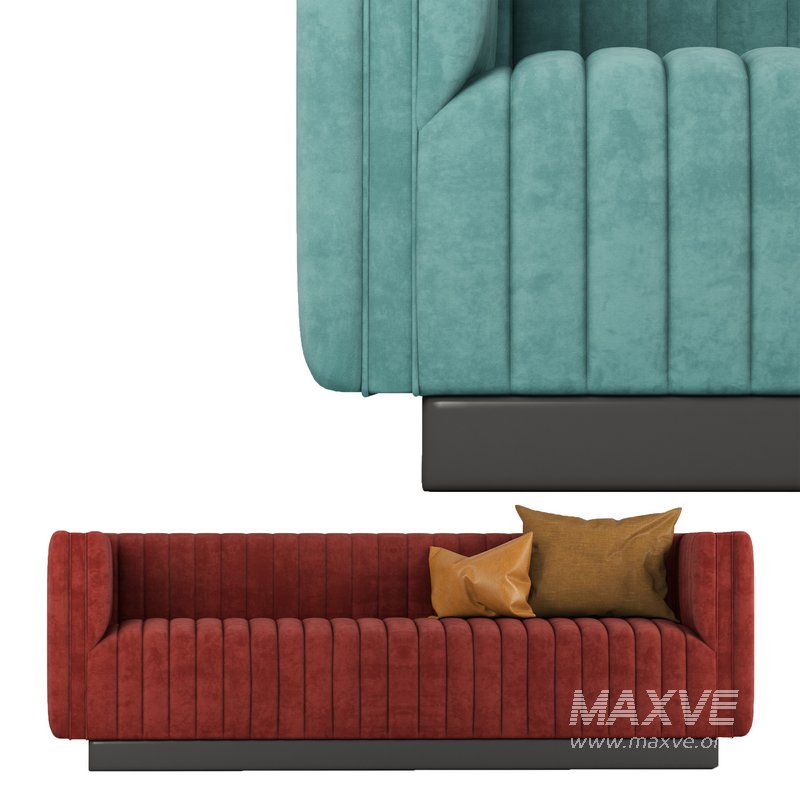 Conjure Tufted Velvet Sofa in Emerald 2 - Image 4