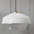 COX & COX Oversized Frosted Glass & Brass Pendant - Thumbnail 2