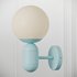 Orb Shade Child Bedroom Wall Light Blue - Thumbnail 2