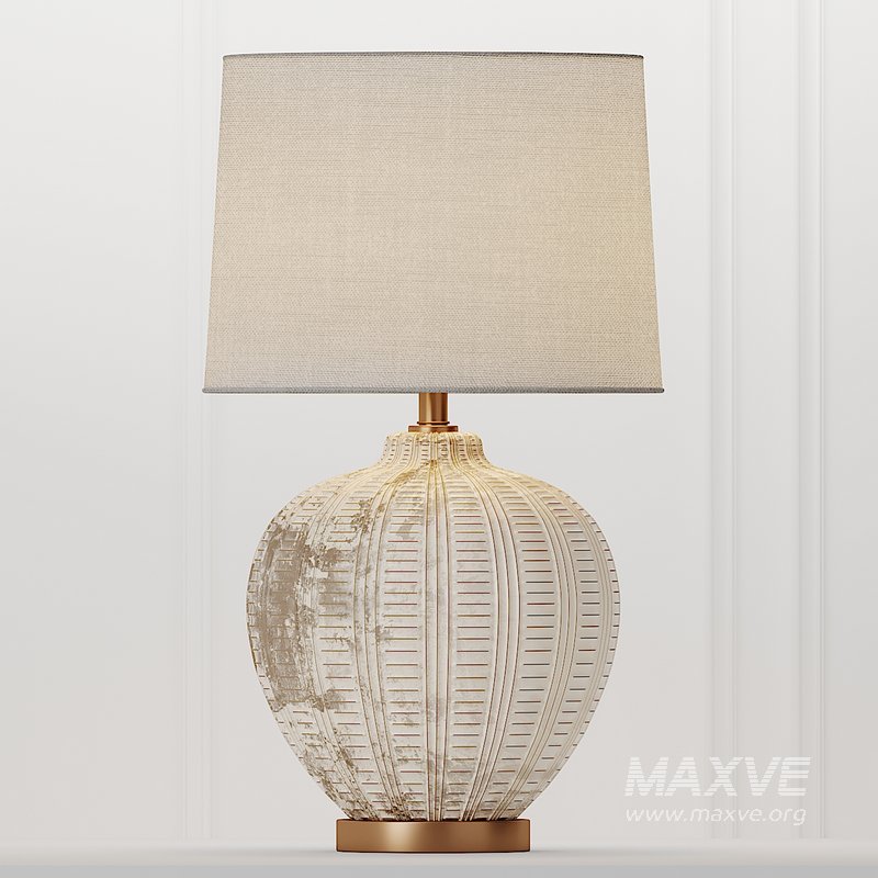 COX & COX Textured Ceramic Table Lamp - Image 2