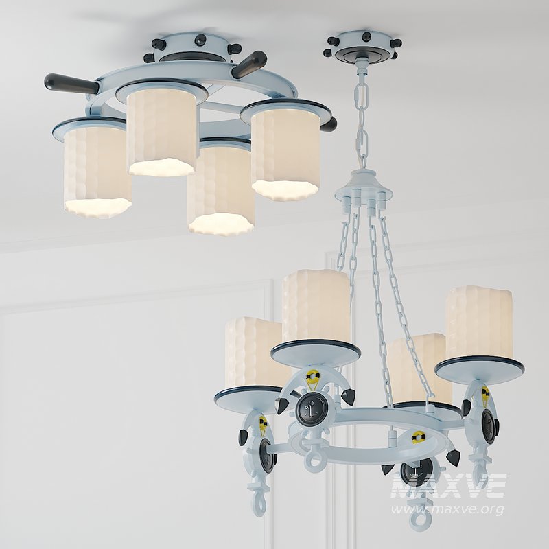Round Rudder Children Ceiling Chandelier - Image 2