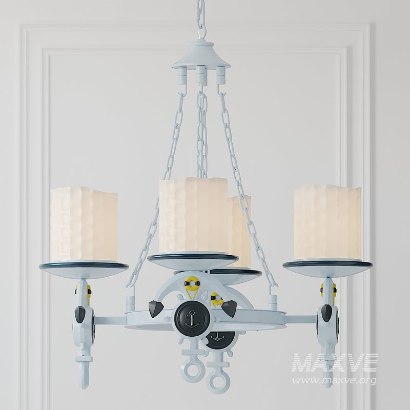 Round Rudder Children Ceiling Chandelier - Image 1