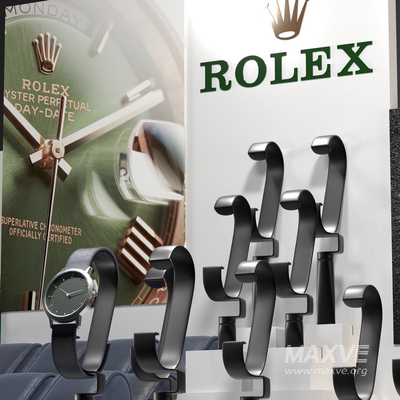 Watch Display Rolex-3d model - Image 4