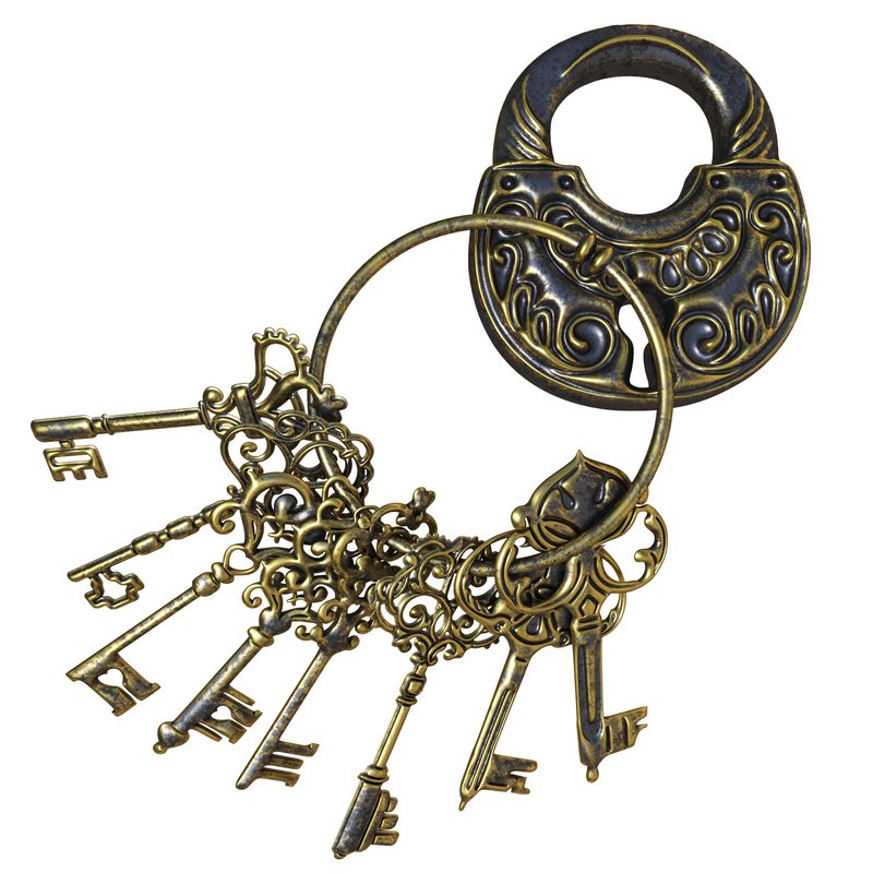 Vintage Key Chain - Image 1