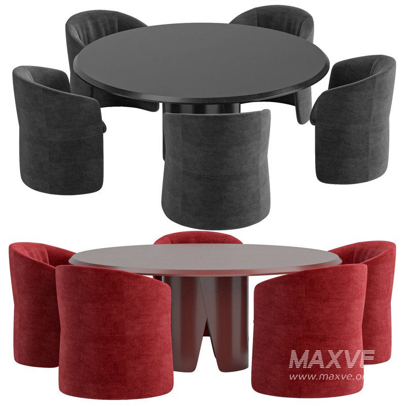 Janette chair And Manto Dining Table By Gallotti&Radice - Image 1