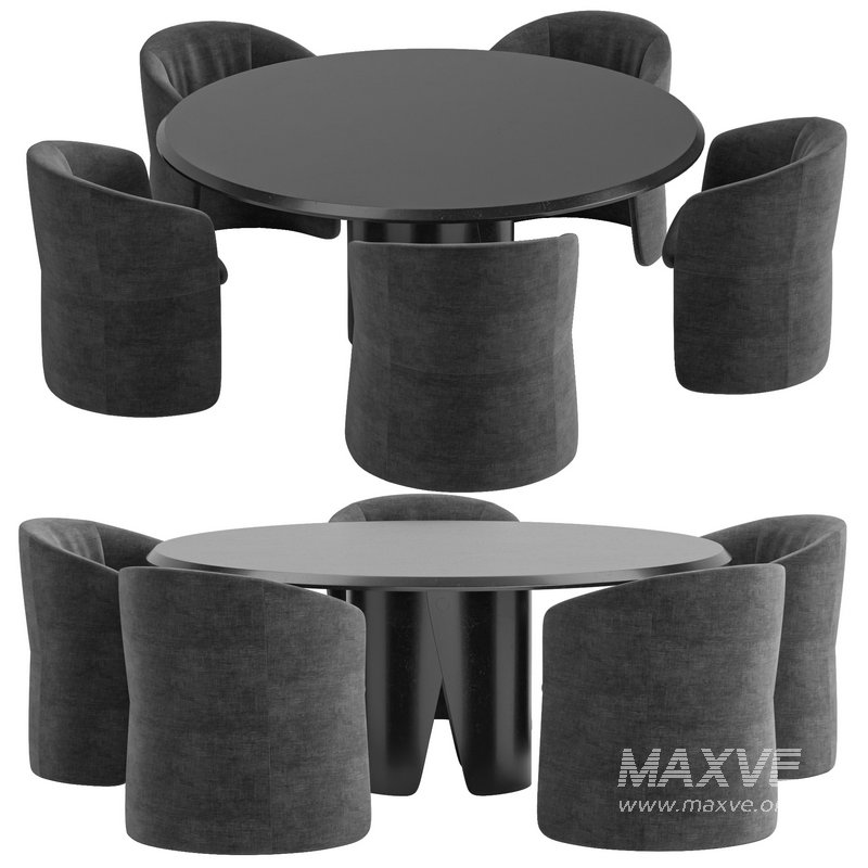 Janette chair And Manto Dining Table By Gallotti&Radice - Image 4