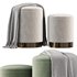 POLINA GREY SET2 STORAGE POUF - Thumbnail 2