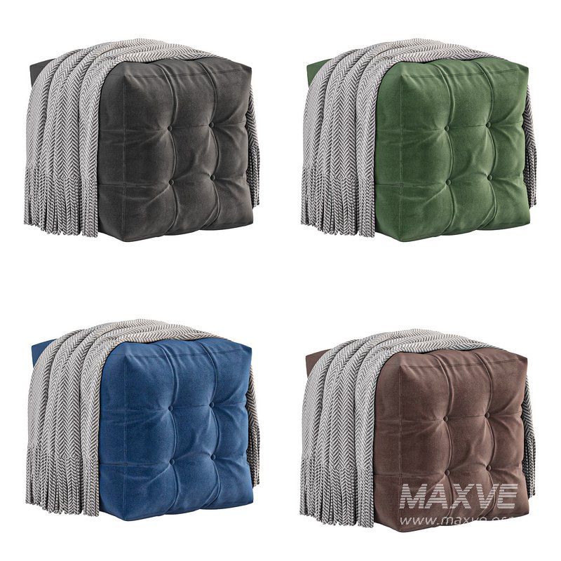 Pouf Transformer 5.1 blue velor - Image 2