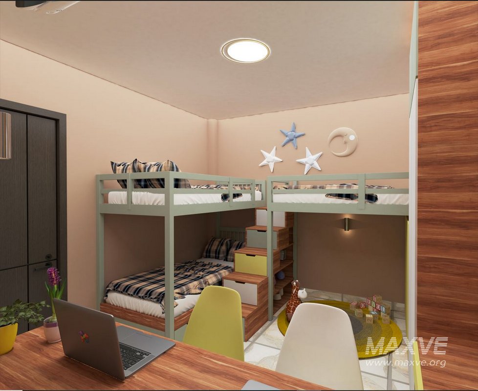 triplet kids bedroom - Image 4