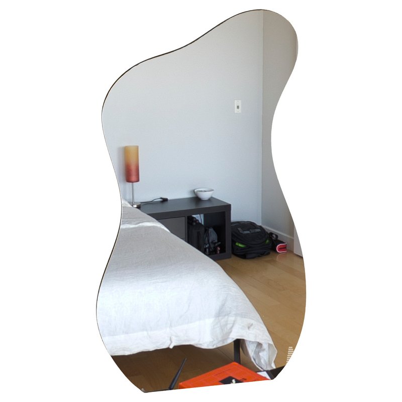 EDGE – EXTRA LARGE FRAMELESS FULL LENGTH POND MIRROR - Image 1