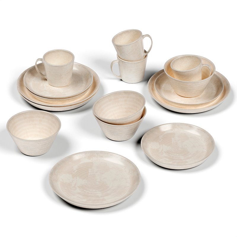 Larkin Reactive Glaze Stoneware Dinnerware Set - Image 1