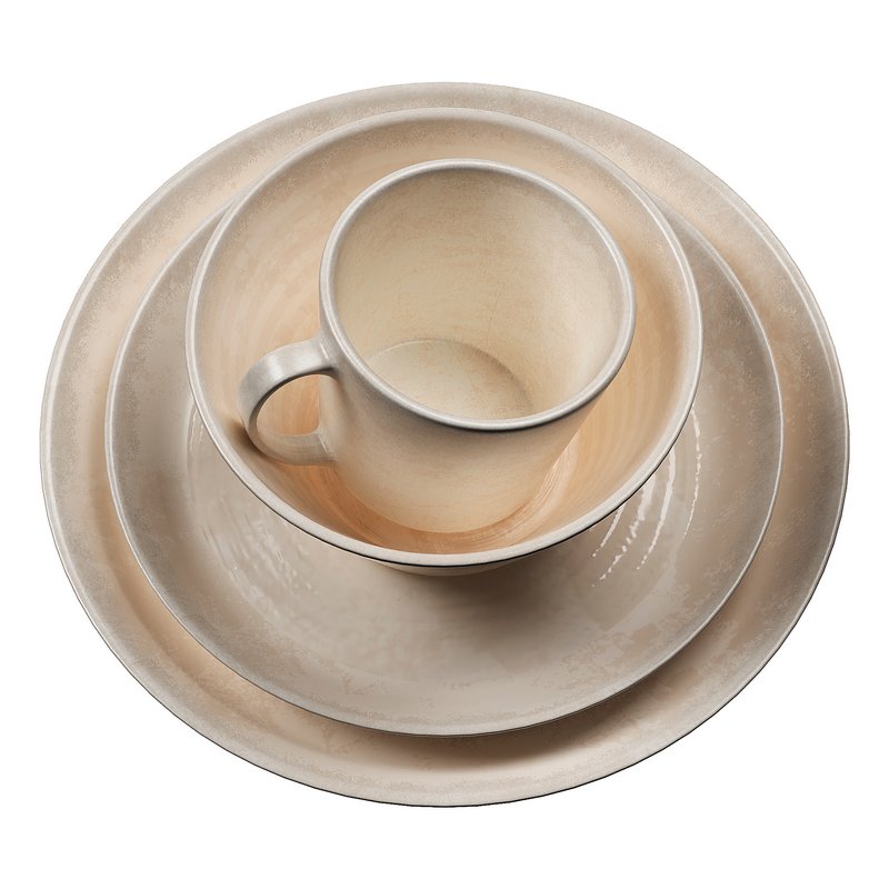 Larkin Reactive Glaze Stoneware Dinnerware Set - Image 2