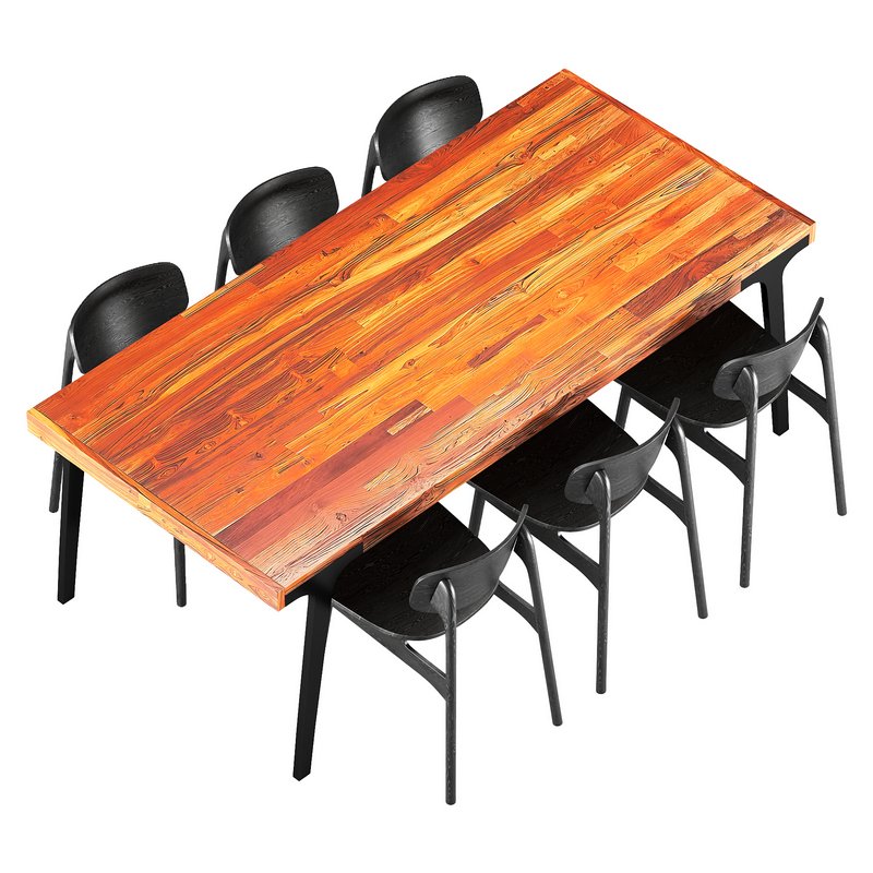 Dinning Table and Chair - Image 2