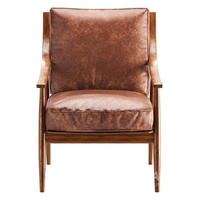 CORA ARMCHAIR IN BROWN - Image 2