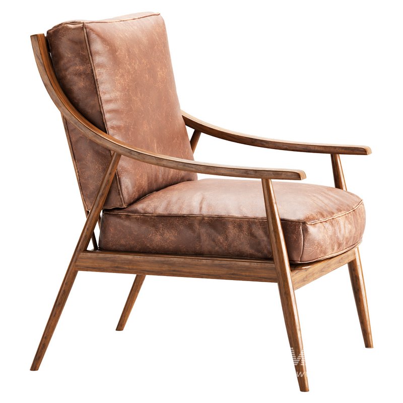 CORA ARMCHAIR IN BROWN - Image 3