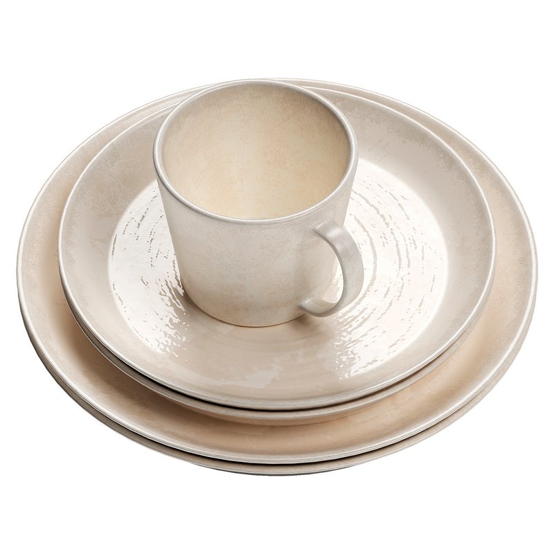 Larkin Reactive Glaze Stoneware Dinnerware Set - Image 3
