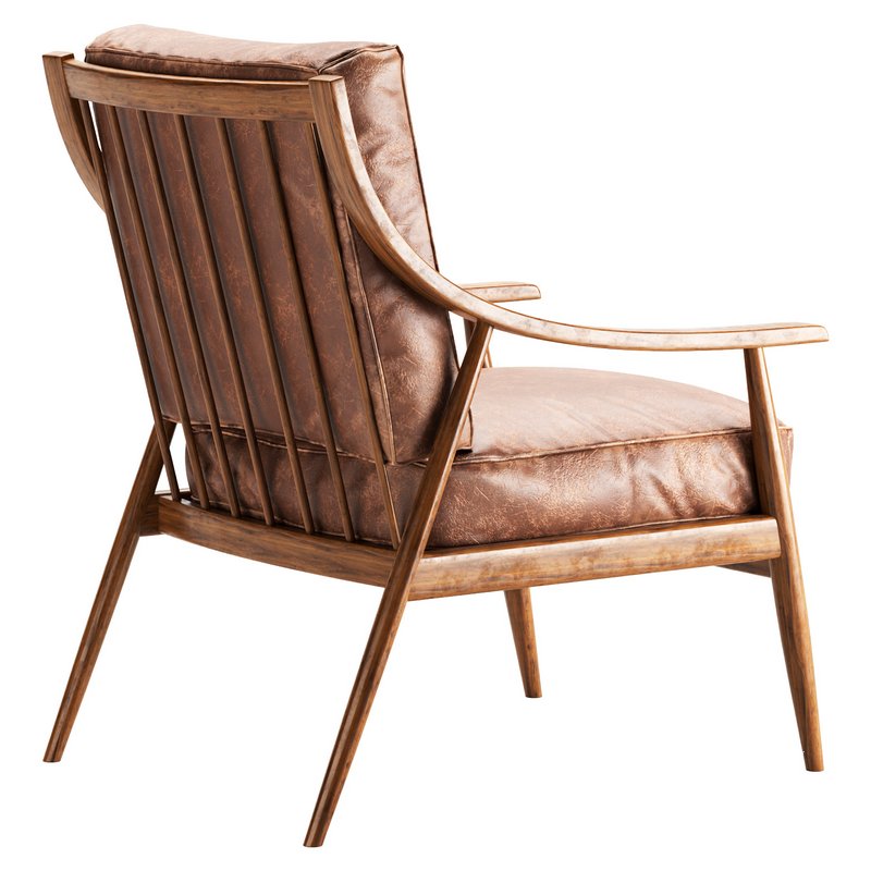 CORA ARMCHAIR IN BROWN - Image 4