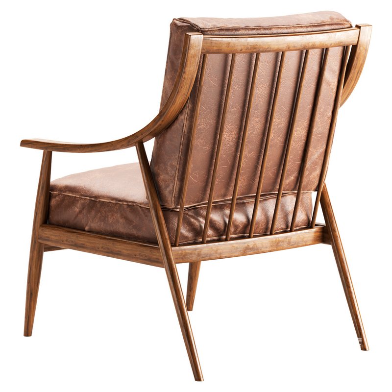 CORA ARMCHAIR IN BROWN - Image 5