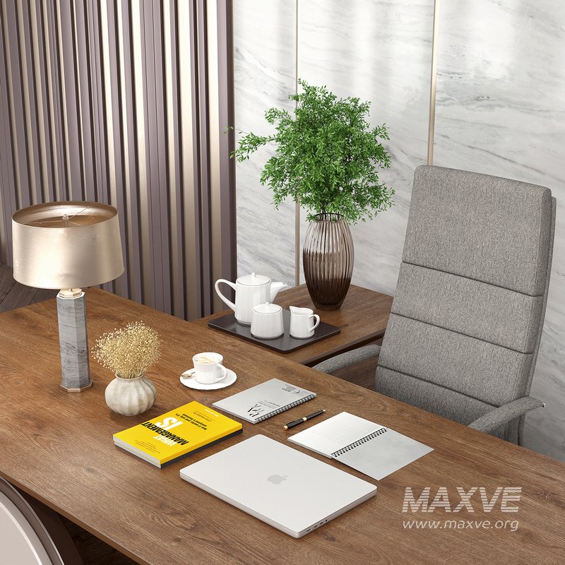 Workplace manager desk 01 – Boss desk - Image 3
