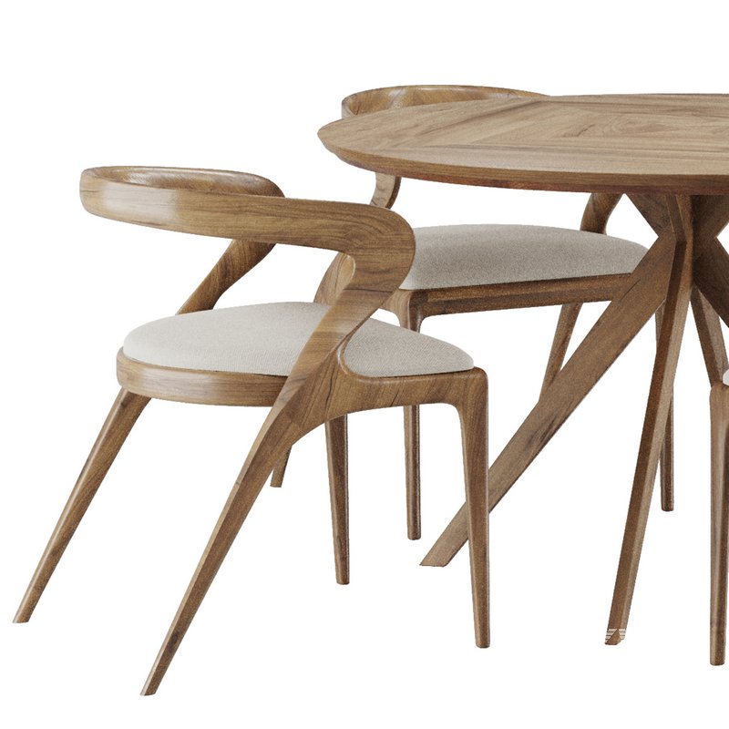 Dinning chair and table set9 - Image 2