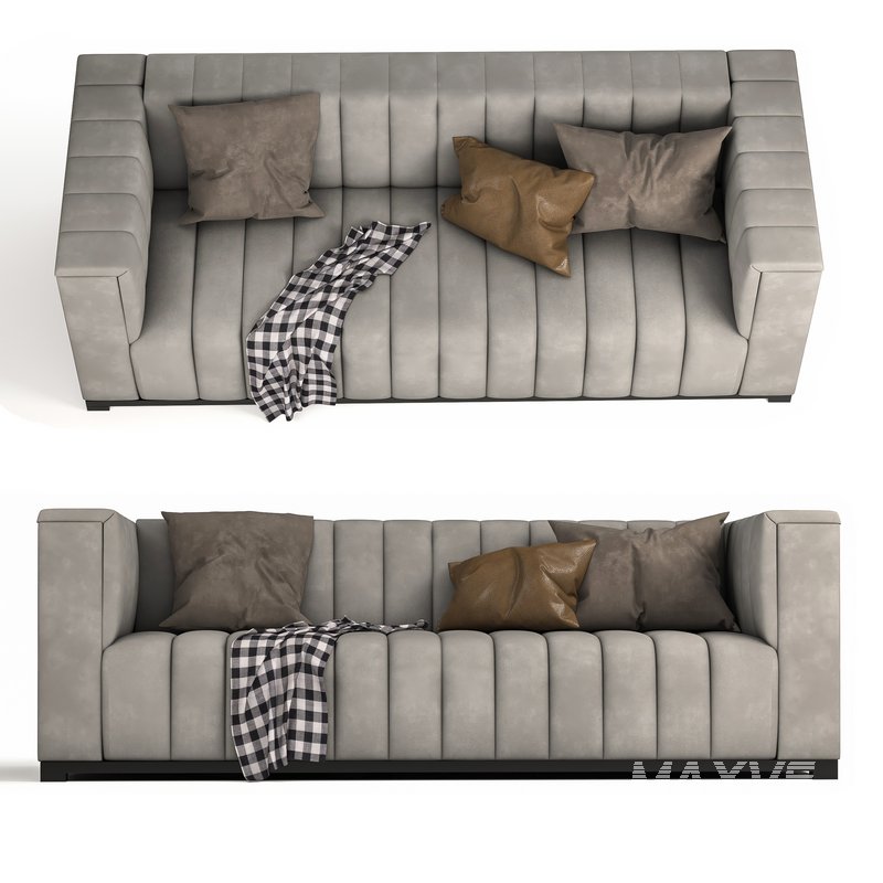 Velvet tufted sofa1 - Image 4