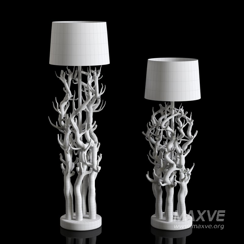 final floor lamp tree trunk - Image 2
