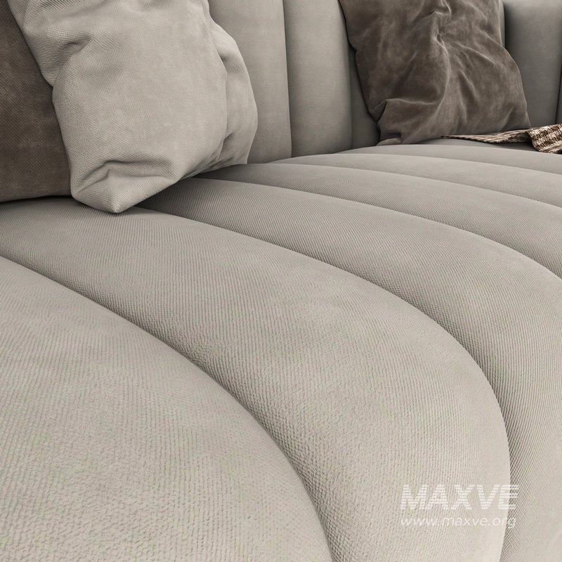 Nicole Miller velvet sofa - Image 6