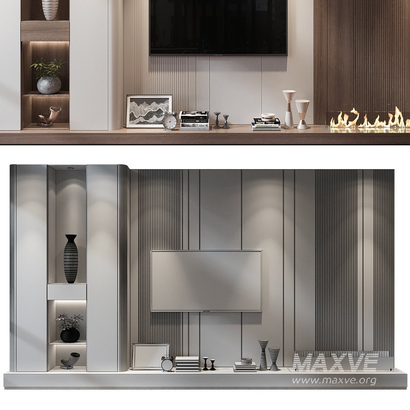 TV Wall set 0349 - Image 2