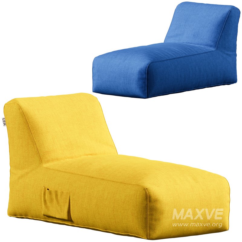 Large Microfiber Bean Bag Lounger by LEA Unlimited Inc - Image 1