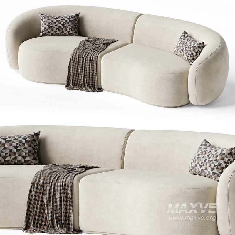 Family Curved Sofa Kassavello - Image 1
