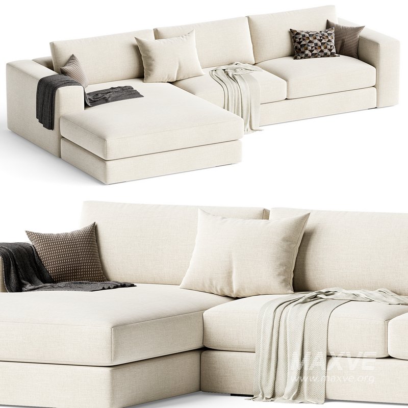 Oceanside 2-Piece Left-Arm Chaise Sectional Sofa - Image 1
