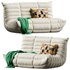 McCullen Armless Bean Bag Sofa - Thumbnail 1