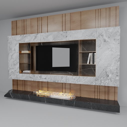 Tv wall Unit - Thumbnail 1