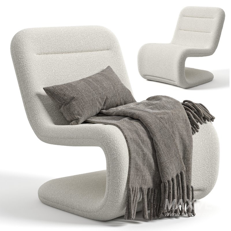 Fauteuil bouclette, Wilson - Image 1