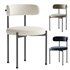 Inesse Boucle Ivory Dining Chair - Thumbnail 2
