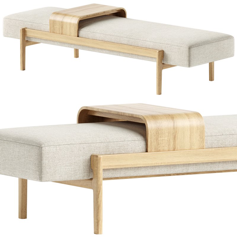 Four Hands Fawkes Bench - Image 1