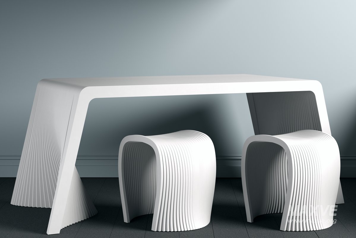 parametric dining table 02 - Image 1
