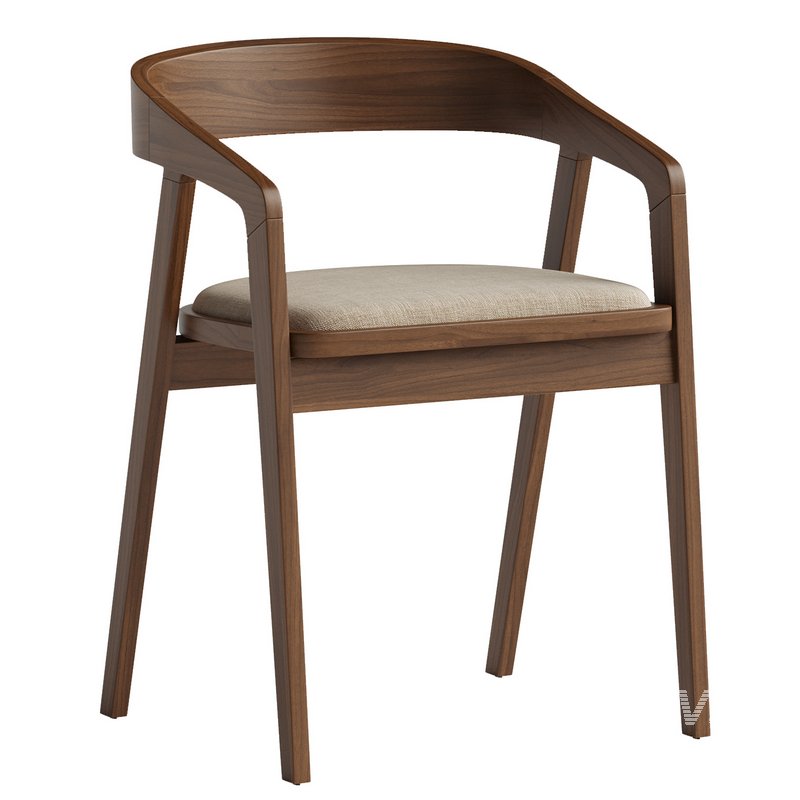 Wood Dining Chair - Image 3