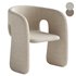 Designer Shaped Fabric Dining Chair - Thumbnail 3