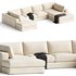Oceanside 3-Piece Double Bumper Sectional Sofa - Thumbnail 1