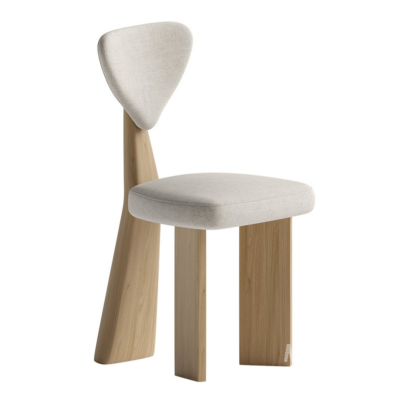 Giraffe dining Chair in Solid Brazilian Wood by Juliana Vasconcellos - Image 3