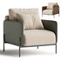 V215 Fabric armchair with armrests By Aston Martin - Thumbnail 3