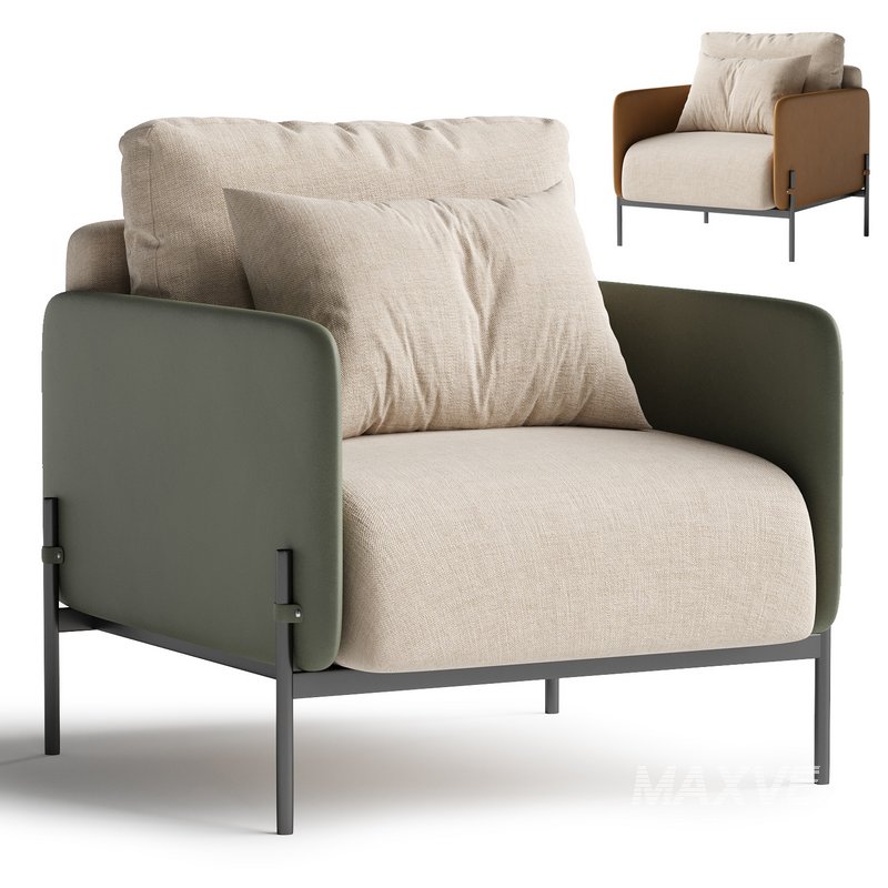 V215 Fabric armchair with armrests By Aston Martin - Image 3