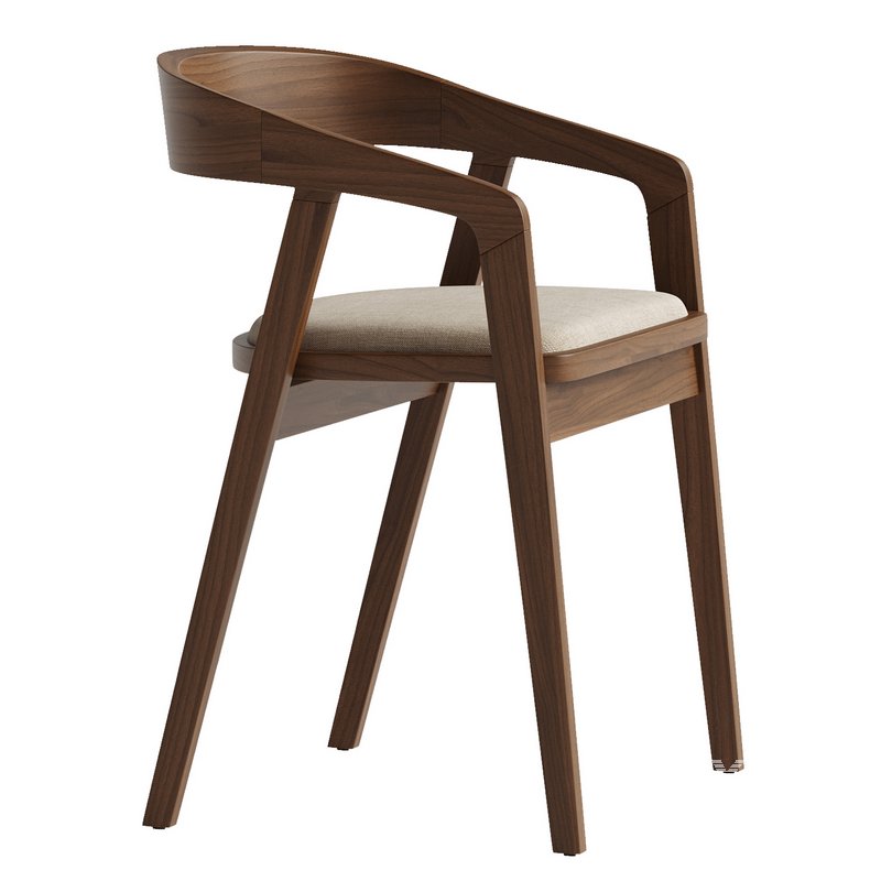 Wood Dining Chair - Image 1