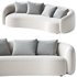 Modern Upholstered 5-Seater Boucle Sofa Couch - Thumbnail 2